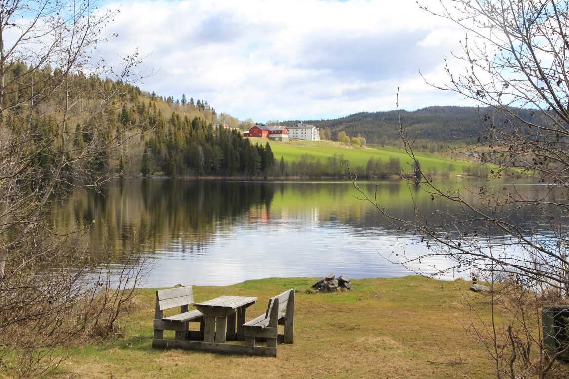 Rasteplass ved Landåsvannet Foto: M Konow