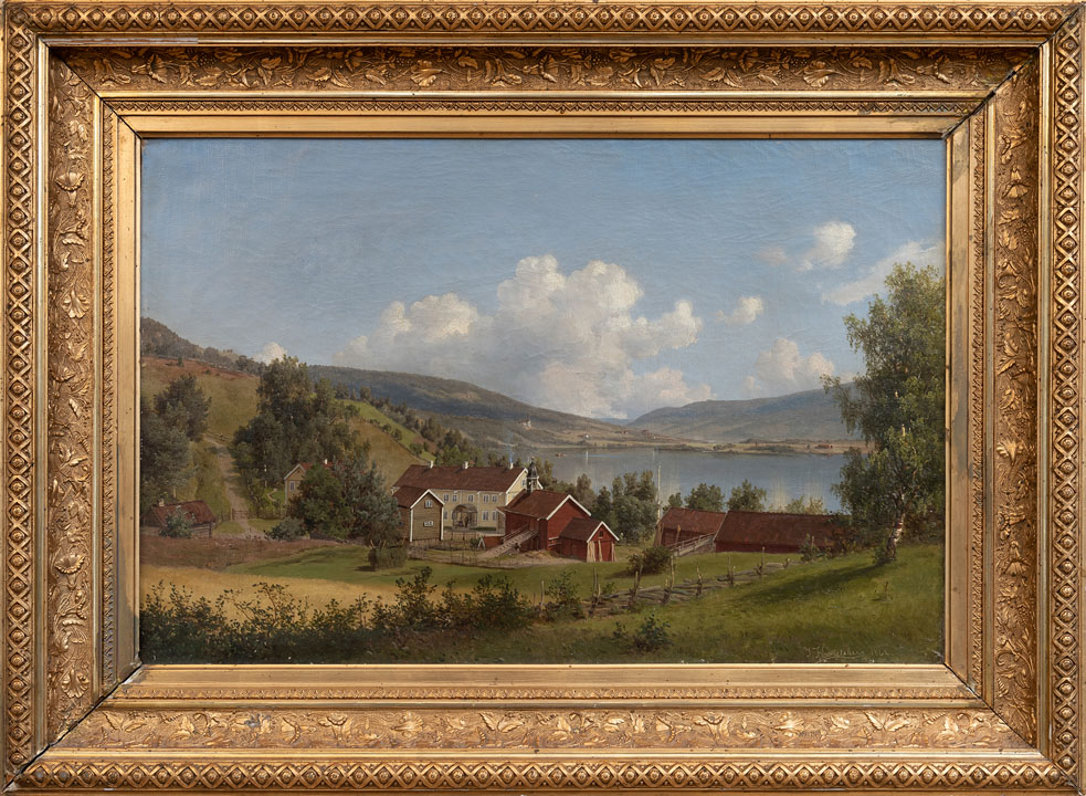 Maleri av Kronborg gård av Johan Fredrik Eckersberg