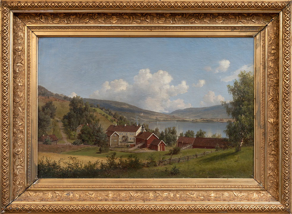 Maleri av Kronborg gård av Johan Fredrik Eckersberg Maleri av Kronborg gård av Johan Fredrik Eckersberg